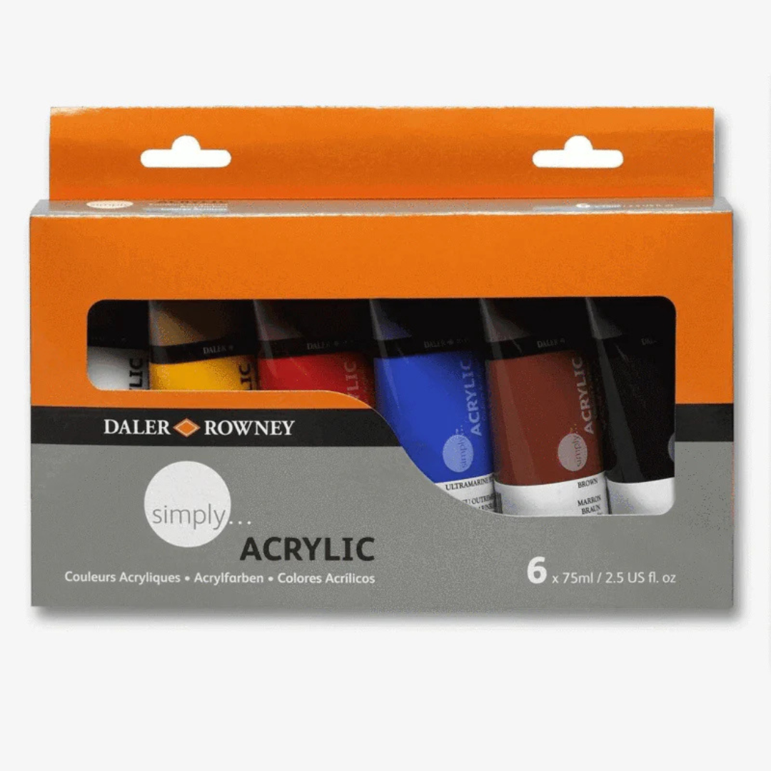 Daler Rowney Simply Acrylic Paint Set 75ml 